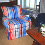 Slipcovers Vs. Upholstery Blog Blue and Red Chair