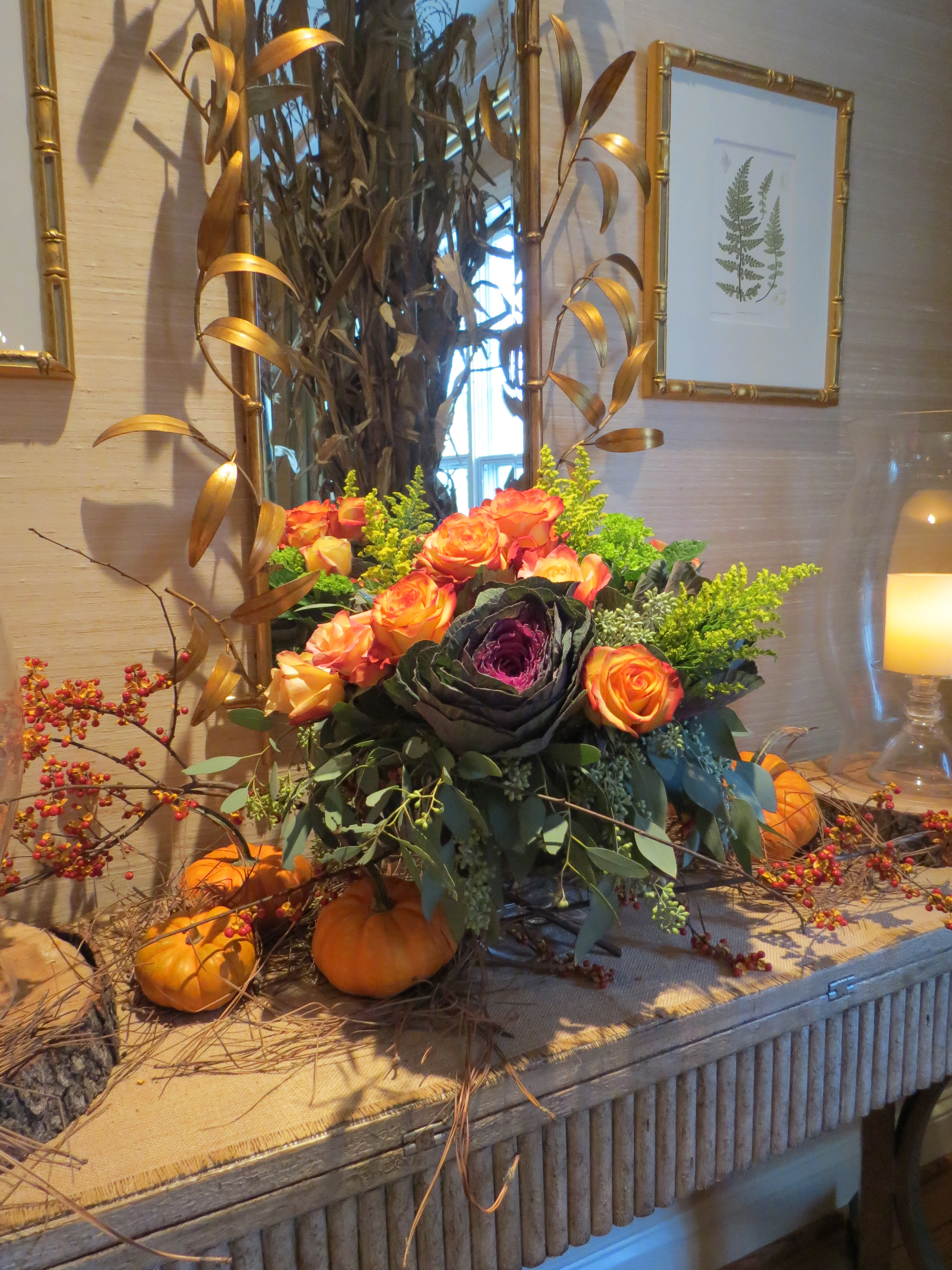 Holiday Tablescape Blog Flowers