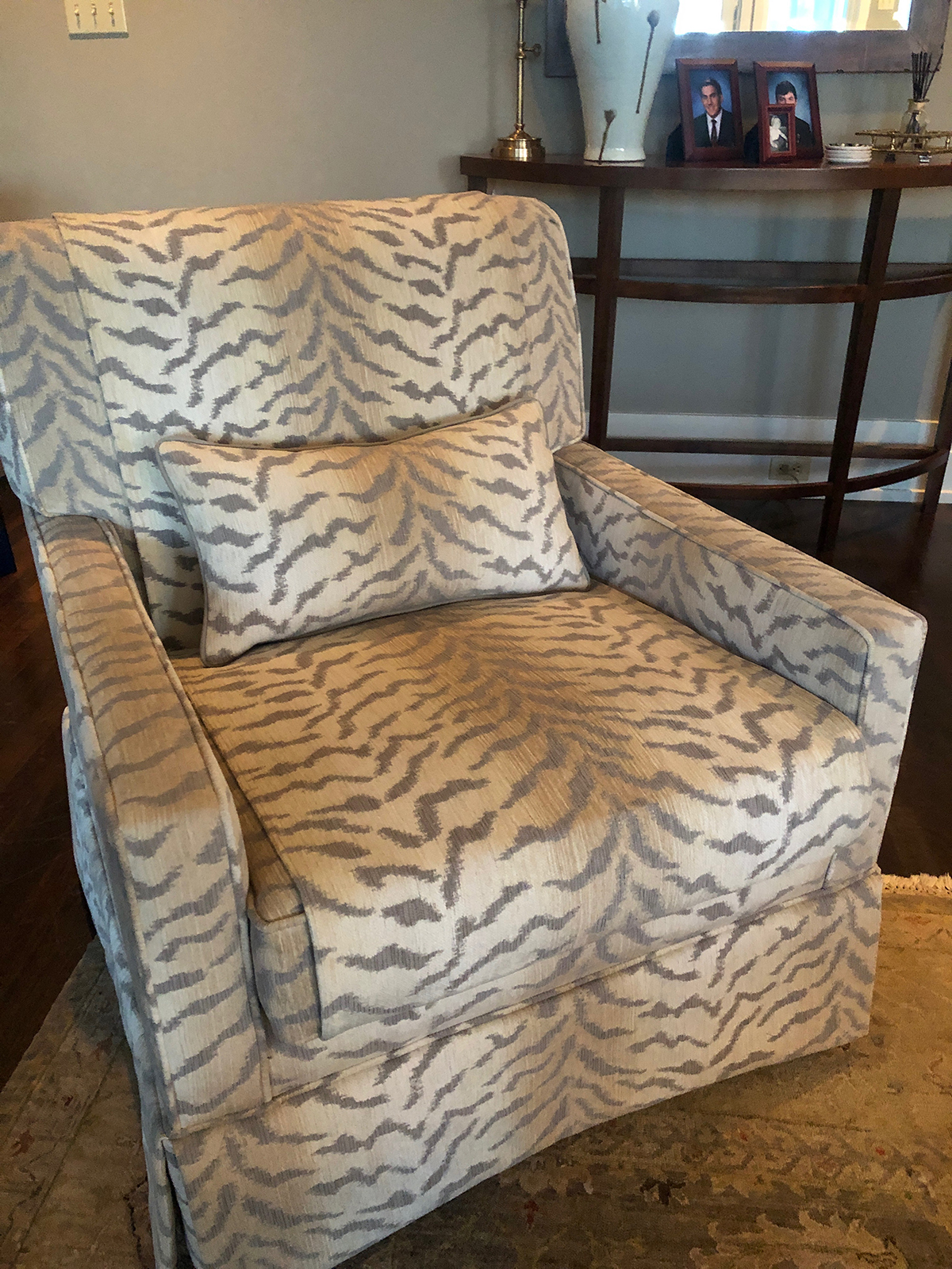 Holiday Preparations Animal Print Upholstered Chair