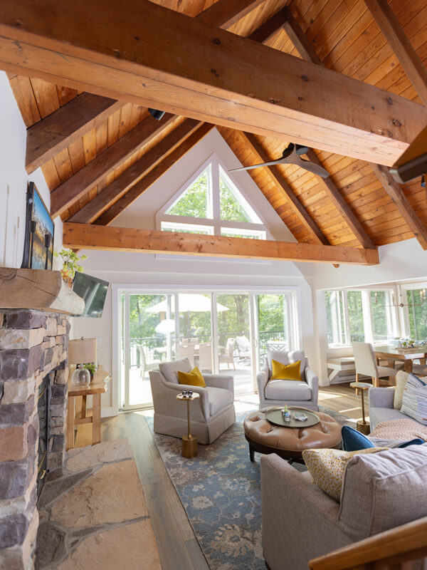 Sew Beautiful Lakehouse Living Room